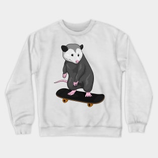 Opossum Skater Skateboard Crewneck Sweatshirt